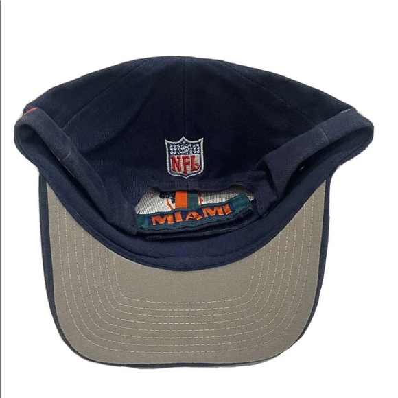 Vintage 1990's Miami Dolphins Logo Athletic NFL Pro Line Adjustable Hat NWOT - Picture 4 of 6